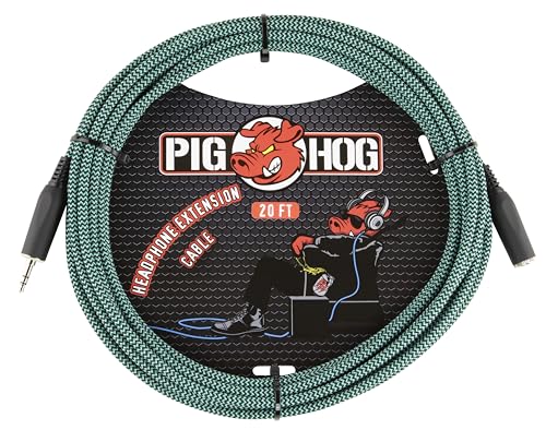 Pig Hog PHX35-20TAB Headphone Extension Cable 20ft - color: Tahitian Blue