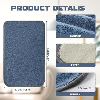 Frienda 2 Pieces Recliner Headrest Covers Sofa Headrest Protector for Recliner Chair Couch Furniture Non Slip for Living Room(Dusty Blue) - color: Dusty Blue