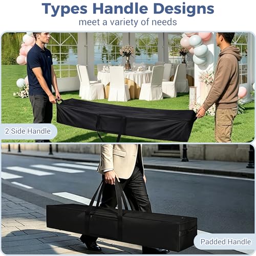 COOLBEBE 83" x 16" x 12" Extra Large Tent Storage Bag - 260L, Black | Heavy Duty Waterproof Duffle Bag for Tent Poles, Canopy, Hammock, Tripod, Fishing Gear, Sports Equipment & Outdoor Moving - size: 83"x 16"x 12"