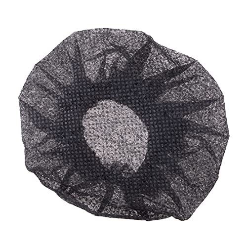 5 Sets Disposable Non-Woven Microphone Cover Sanitary Filter-Black