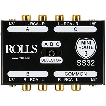 rolls SS32 3-Way Stereo Switch