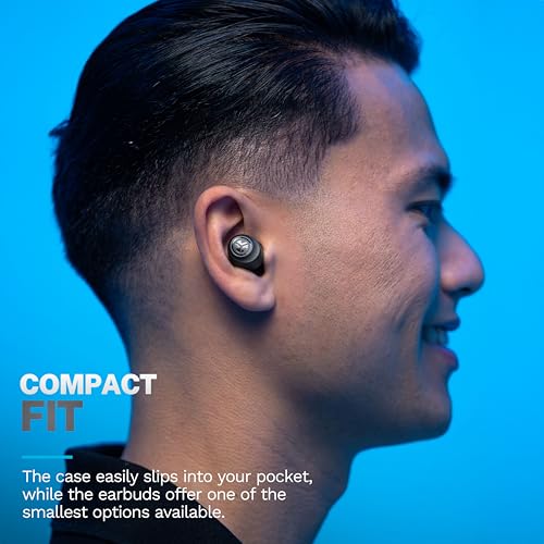 JLab Go Air Pop+ True Wireless Bluetooth Earbuds in Black Plus Cloud Foam Mnemonic Earbud Tips