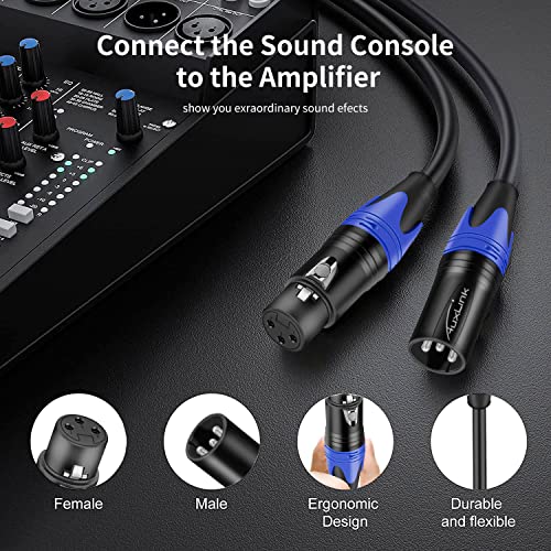 XLR Cables, Microphone Cable 35ft, XLR Male to Female | Mic Cable 3 Pin for Speaker Systems, Radio Station, and More - 1 Pack 35 Feet - size: 35 Ft 1 Pack