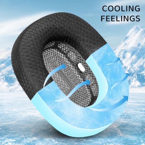 GEVO Upgraded Ear Cushions Replacement Earpads for AirPods Max 1 & 2 Headphones, Cooling Gel Ear Pads Ear Covers Cups with Memory Foam and Magnet for AirPods Max 1 & 2 (Cooling Black) - color: Cooling Black