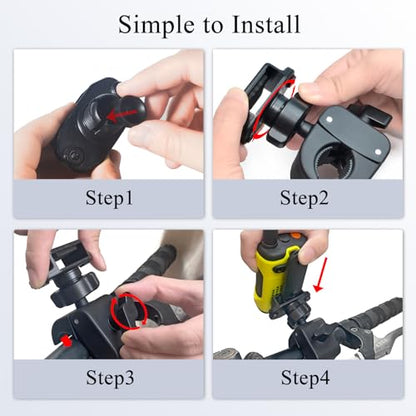 Clamp Walkie Talkie Mount for Motorcycle Scooter Bike Handlebar
