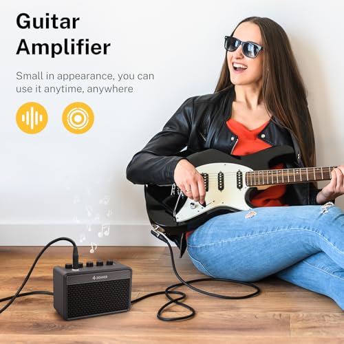 Donner Mini Guitar Amp Small Electric Amplifier 5W Portable, Practice Guitar Combo Amp DA-10 - color: Black