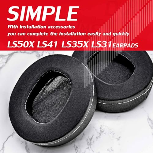 LS50X Replacement Ear Pads Compatible with LS50X LS35X LS41 LS31 Headset (Cooling Gel Fabric)