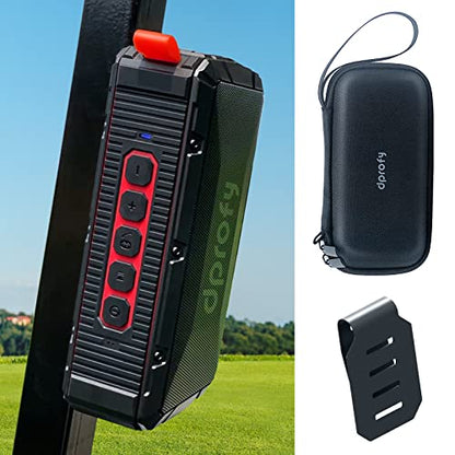 Pro Portable Magnetic Bluetooth Speaker - Wireless Waterproof IPX6/Shockproof - 3rd Gen Magnetic Speaker for Golf Cart - 24 Hr Playtime - TWS & SD Card Function + Case - style: TWS & SD Card Function + Case