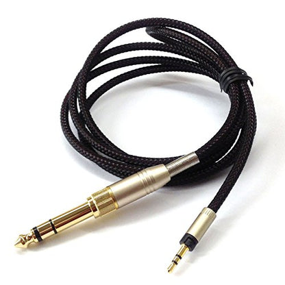 NewFantasia Replacement Audio Upgrade Cable Compatible with Sennheiser Momentum, Momentum 2.0, HD1 Over-Ear On-Ear Headphones 1.5meters/4.9feet - size: 1.5m