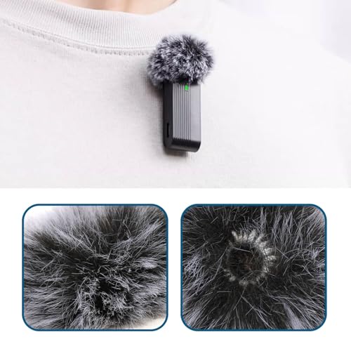 ECSiNG 2pcs Lavalier Microphone Furry Wind Muff Compatible with Diameter of 0.5-1.2cm Clip-on Lavalier Microphones (0.5cm) - size: 0.5-1.2cm