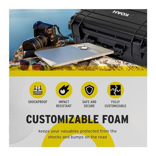 Weatherproof Hard Case 18 x 14 x 7 Inch | Customizable foam