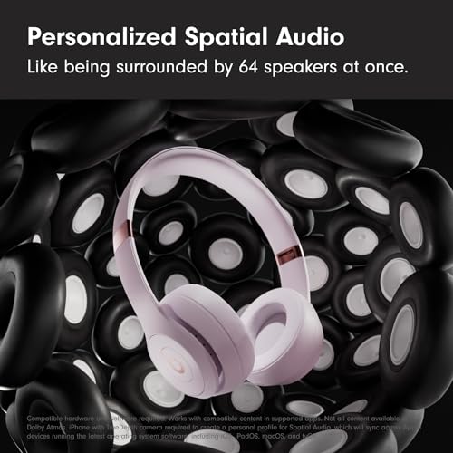 Beats Solo 4 Wireless Headphones with 20W Power Adapter - Cloud Pink - color: Cloud Pink, style: With Power Adapter