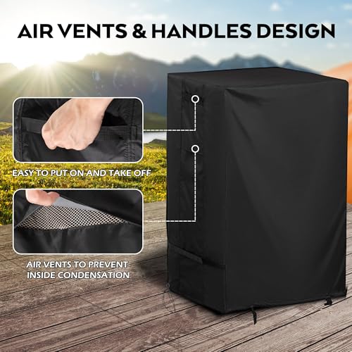 Griddle Cover for CharBroil Bistro Pro Electric Grill & Griddle 25302145/25302146, Outdoor Grill Cover for Charbroil Bistro Pro Gas Grill 25302161 - size: 33"L x 22"D x 37"H