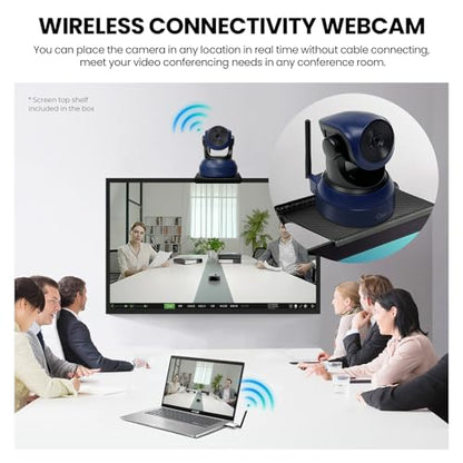 Gsou Wireless Webcam for PC/Wireless Streaming Camera, 1080P HD Webcams/USB Plug and Play Webcam for Zoom Meeting,Skype,OBS(with Mini Tripod Stand), Adjustable Computer Camera for Mac/Laptop/MacBook - color: Wireless webcam+Mini Tripod