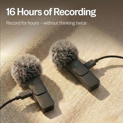 Mini Mic Pro (Latest Model – #1 Microphone for iPhone & Android, Wireless Mini Microphone, Clear Voice, Noise Cancelling, Lavalier Mic for TikTok, YouTube & Interviews - style: All iPhones & Androids (USB-C + Lightning)