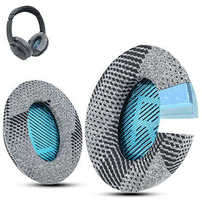Instant-Chill Professional Bose Headphones Ear Pads, Fits Bose QuietComfort 35 ii /QC35 /QC25 /QC2 /QC15 /Ae2 /Ae2i /Ae2w /SoundTrue & SoundLink(Over-Ear), Cooling-Gel, by Krone Kalpasmos – Blue Scrim - color: Cooling-Gel Blue