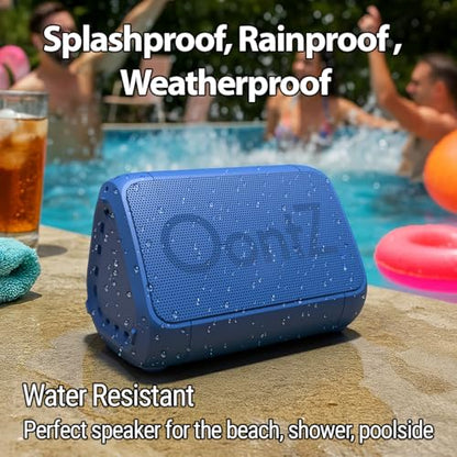 OontZ Angle Solo Compact Bluetooth Speaker, 14-Hour Playtime, Blue - color: Blue