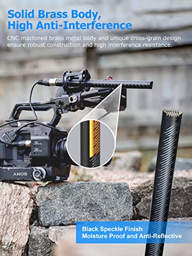 SYNCO Shotgun Microphone D2 Hyper Cardioid XLR Condenser Mic | Rode Shotgun Mic, Directional Condenser Audio Recording Pickup, for DSLR Cameras, Film Interview, ENG/EFP Video Creators