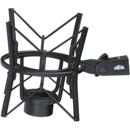 Heil Sound PR 40 Dynamic Cardioid Studio Microphone Bundle with PRSM Shock Mount (Black), Two-Section Broadcast Arm and Microphone Cable