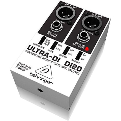 Behringer Ultra-Di Di20 Professional Active 2-Channel Di-Box/Splitter