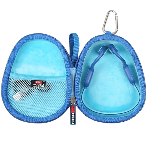 FBLFOBELI Kids Headphone Case for BAICLUD/Mehomeli/JusTalk/iClever/LOBKIN | Hard EVA Shell, Kids Bluetooth Air Conduction Open Ear Headphones Case, Shockproof & Water-Resistant, Blue - color: Blue