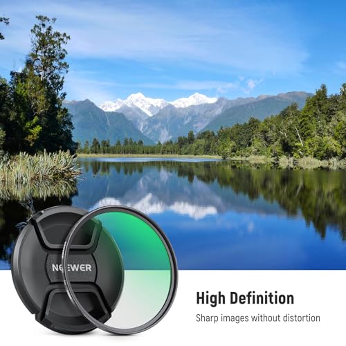 NEEWER 55mm MC UV Protection Filter with Lens Cap, Multi Resistant Nano Coatings/HD Optical Glass/Water Repellent/Scratch Resistant/Aluminum Alloy Ultra Slim Frame/Ultraviolet Filter - size: 55mm, style: UV w/Lens Cap