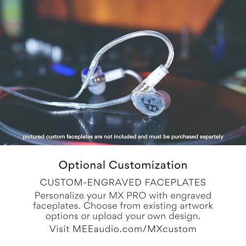 MEE audio Professional MX3 PRO Triple-Driver Hybrid Musician's in Ear Monitor Headphones with Enhanced Midrange and Warm Tonality, Noise Isolating Earphones with Detachable Cables, Transparent - color: Clear, size: MX3 PRO