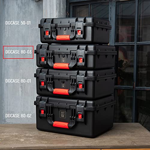Small Medium Hard Case with Wheels and Pick'n'UP Foam | Protective Carrying case Gun, in-Ear, Wireless System or Camera Set - style: № 80-03 Int: 17.13 X 13.19 X 4.92 In.