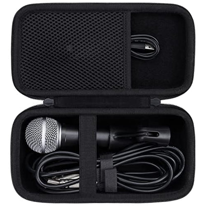 Aenllosi Hard Case for Shure SM58/PGA48/SM48S/BETA 58A/PGA58 Microphone | EVA case for SV200/SV100/KSM8 Cardioid Dynamic Vocal Microphone, Water-resistant design, Impact-resistant design, Case only - size: for SM58