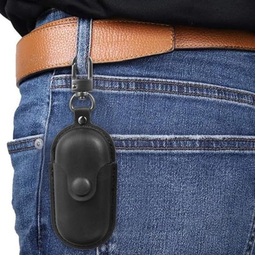 Toddmomy Waterproof Earphone Case for Earbuds, Dustproof Headset Storage Bag with Anti-Lost Design for Travel and Camping, Black