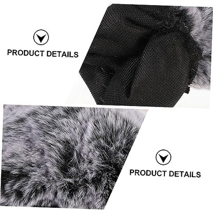 Kisangel Microphone Windscreen Furry Microphone Cover for Cameras Windproof Foam Covers for