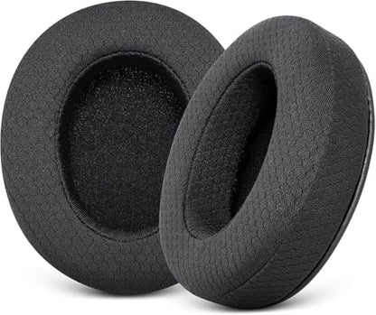 Replacement Ear Pads for Sony MDR 7506 V6 V7 MDR-CD900ST (Black) | Mesh Fabric MDR Headphones Earpad Cushions with Memory Foam
