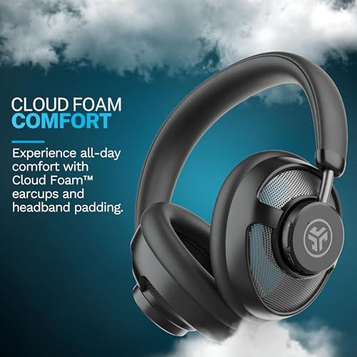 JLab JBuds Open Wireless Headphones – Open-Ear, Comfortable All-Day Fit, 24+ Hour Playtime, Immersive Sound, Bluetooth Headphones with App Control, Black - color: Black
