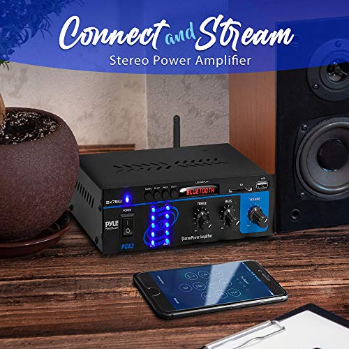 Pyle PCA3 Stereo Power Amplifier, Black, One Size - style: Basic model