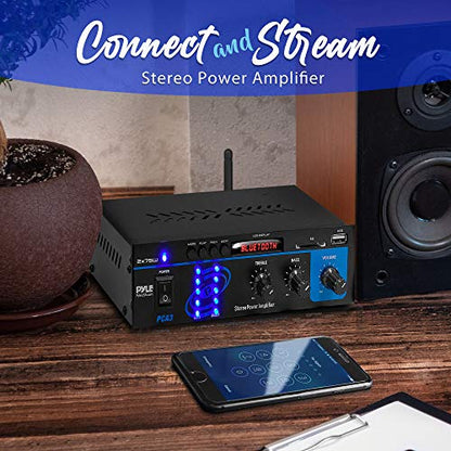 Pyle PCA3 Stereo Power Amplifier, Black, One Size - style: Basic model