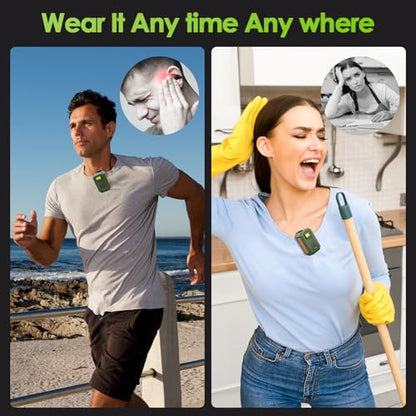 INFURTURE Wearable Speaker Clip on Speaker with RGB Light, Mini Speake Built-in HD Mic & TWS, Speakers for Hands-Free Music/Calls. Men's Gift for Working/Warehouse Work/Night Shifts/Dog Walking