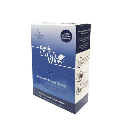Audiologist's Choice Earbud Cleaning Kit with Audio Wipes - 3-in-1 Pen for AirPods, iPhone Cleaner, Earwax Removal, Speaker & Bluetooth Earbuds - Compact & Travel-Friendly (100 Count) - size: 100 Count