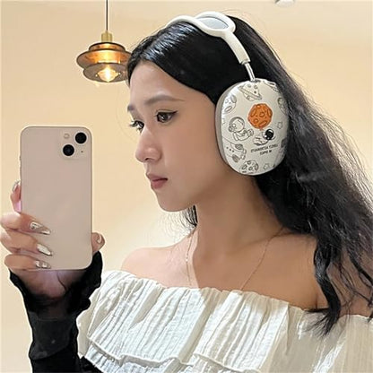 Case Compatible with AirPods Max Headphones, Cute Anime Soft TPU Astronaut Anti-Scratch Protective Ear Cup Covers Headphone Cases for Woman Kids Boy - color: Astronaut 3