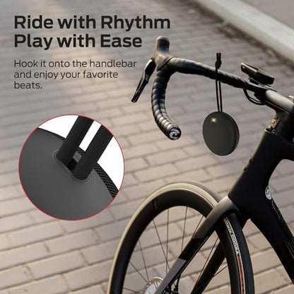 Monster Ripple Shower Bluetooth Speakers, IPX8 Waterproof Shower Speaker, Bluetooth 6.0 with Wireless Stereo Pairing and Hands-Free Calling, Portable Outdoor Speakers, Black