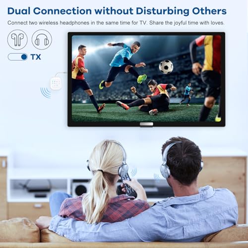 Bluetooth 5.2 Transmitter Receiver, Aptx HD, Aptx Low Latency Audio Adapter for Airplane, TV, Gym, White - color: White
