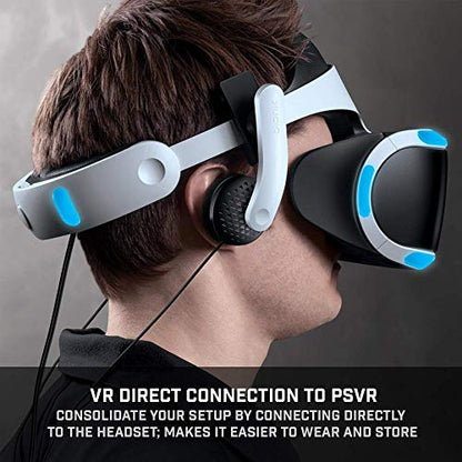 Bionik Mantis Attachable VR Headphones: Compatible with PlayStation VR, Adjustable Design, Connects Directly to PSVR, Hi-Fi Sound, Sleek Design, Easy Installation - color: Black