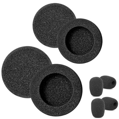 Ear Pads Replacement for B250-XTS Bluetooth Headset (4 Pack) | Foam Ear Cushions Compatible with VXI BlueParrott B250-XTS B250-XT B250 B150 Headsets