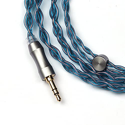 Linsoul Tripowin Altea Upgraded 6N OCC Litz 4 Cores HiFi Earphone Cable | 26 AWG High-Purity Monocrystalline Copper Wires for in Ear Earphone, 3.5mm, Recessed 2pin - size: Recessed 2pin, style: 3.5mm