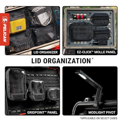 Pelican 1510 Case with Padded Dividers (Black) | Watertight Pelican 1510 case with wheels and padded dividers for travel, photography and equipment protection - color: Black, style: With Padded Dividers