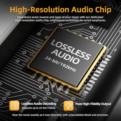 ENC 노이즈 캔슬링 유선 이어버드, USB 타입 C - 3.5mm 어댑터가 있는 하이브리드 드라이버 유선 헤드폰, 마이크 핸즈프리 통화 3.5mm 잭 인이어 헤드폰 아이폰 16/15/삼성/PC용 - color: 화이트+타입 C 어댑터