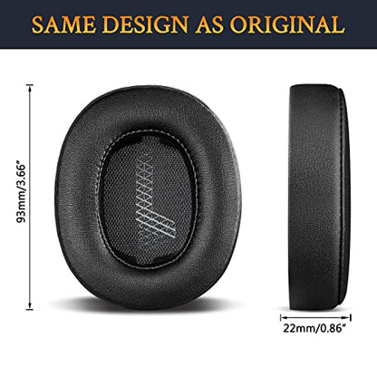 SOULWIT Replacement Ear Pads for JBL Live 500BT Wireless Headphones, Earpads Cushions with Softer Protein Leather, Noise Isolation Foam - Black - color: Black