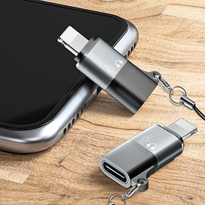 for DJI mic mini lightning adapter,USB C to Lighting adapter,suitable for connecting wireless microphones,USB flash memory,card readers,mice,keyboards,and other devices to mobile phones and tablets