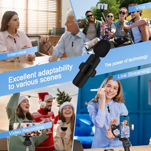 Wireless Microphone for iPhone 17/Air/17 Pro/17 Pro Max/16e/16/15/Pro Max