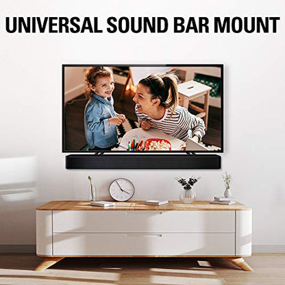 Mounting Dream Soundbar Mount Fits Most Sound Bars Up to 15 lbs, Mounting Soundbar Above or Under TV, Sound Bar Mounting Brackets for TV, Sound Bar Mount with Detachable Extension Plates MD5422 - size: For soundbars up to 15lbs