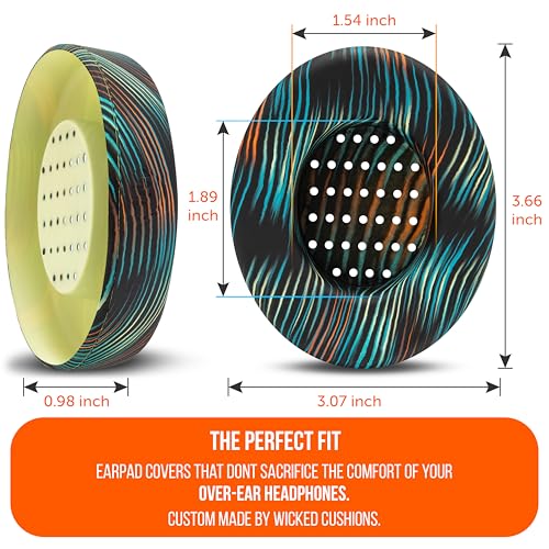 WC SweatZ Studio - Patented Covers for Beats Studio 3 (A1914) & 2 (B0500) | Made by Wicked Cushions | Made with Premium Silicone | Also fits B0501 | The Simulation - color: The Simulation